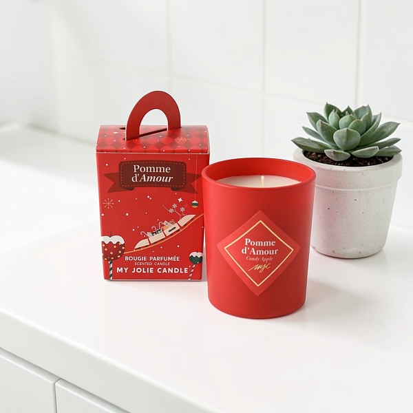 Свеча ароматическая My Jolie Candle 75 г КАРАМЕЛЬНОЕ ЯБЛОКО