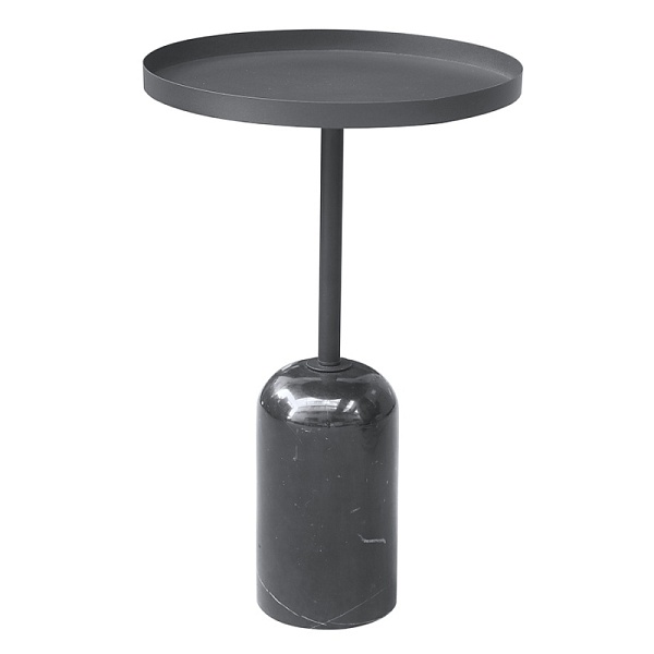 Столик кофейный lars, D40х58 см, черный