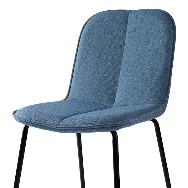 Набор из 4 стульев adrian, рогожка, синие