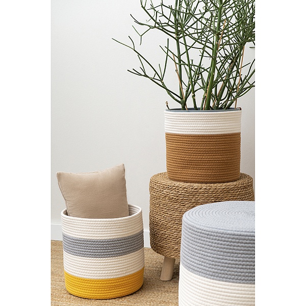 Корзина для хранения 30 х 30 см Bergenson Bjorn Ciary горчичный