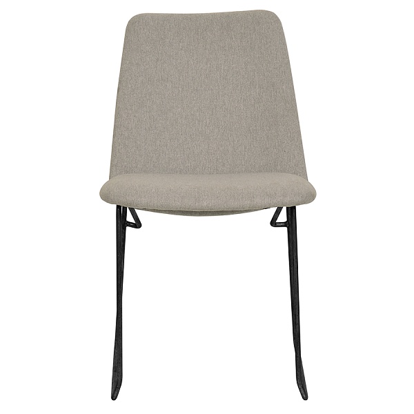 Стул niels, рогожка, светло-серый