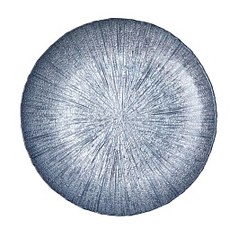 Тарелка 28 см СИЯНИЕ НОЧИ, серебро 