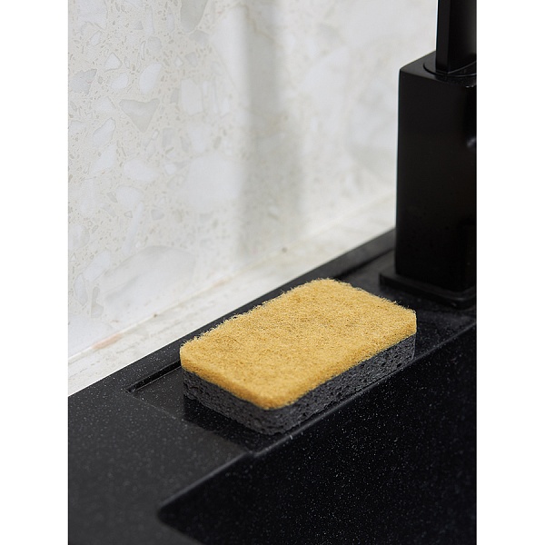 Набор губок для посуды из целлюлозы и кокосового волокна Smart Solutions Eco Sponge чёрный 6 шт
