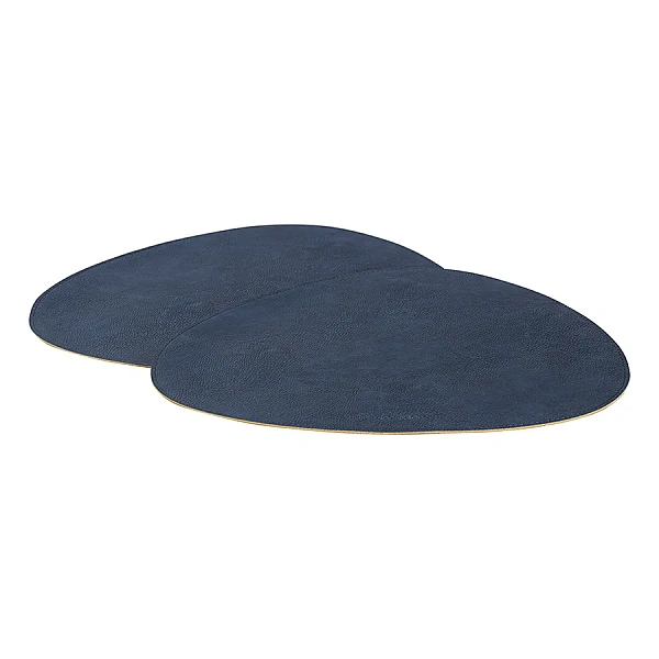 Набор салфеток сервировочные  4шт 33 х 41 см, Drop синий/коричневый