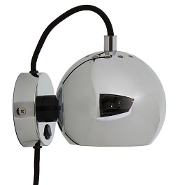 Лампа настенная ball, ?12 см, хром, глянцевая