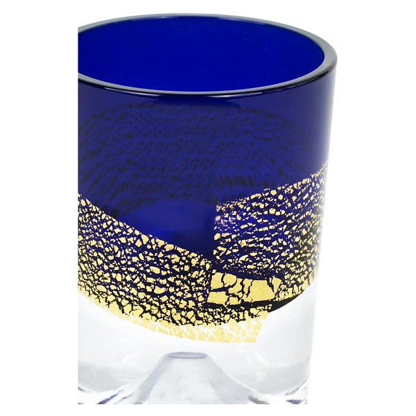 Рюмка Gold Leaf Fuli Chilled Sake Shot Glass Blue  85 мл