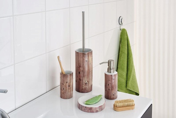 Стаканчик Woody бежевый/коричневый