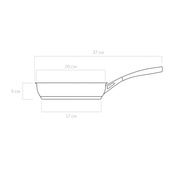 Сковорода с антипригарным покрытием, 20 см ODRI
