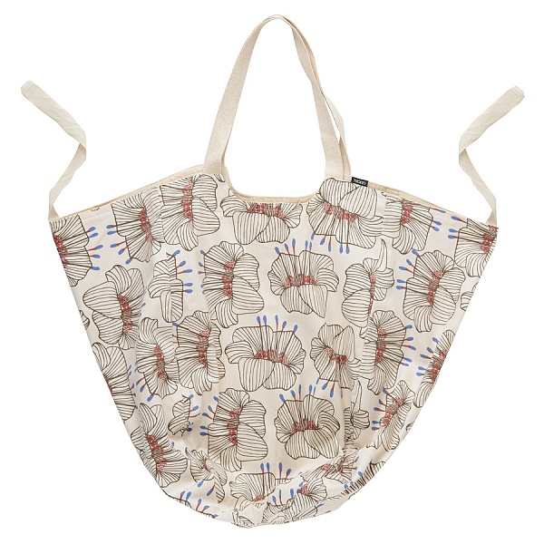 Сумка-авоська из хлопка Tkano Prairie цветы молочный