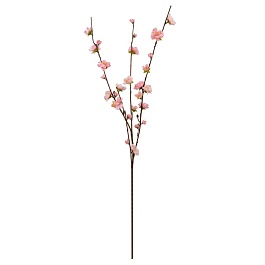 Ветка вишни декоративная 84 см Азалия нежно-розовый