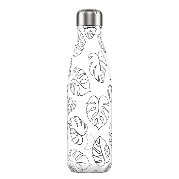 Термос 500 мл Chilly's Bottles Line drawing leaves