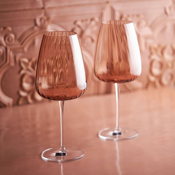 Набор бокалов для белого вина 700 мл Le Stelle Opium Colour marrone 2 шт