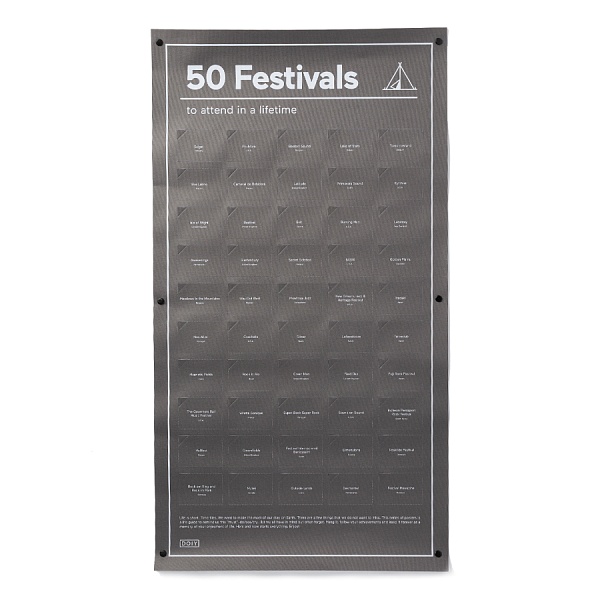 Постер Doiy 50 фестивалей, которые нужно посетить в жизни