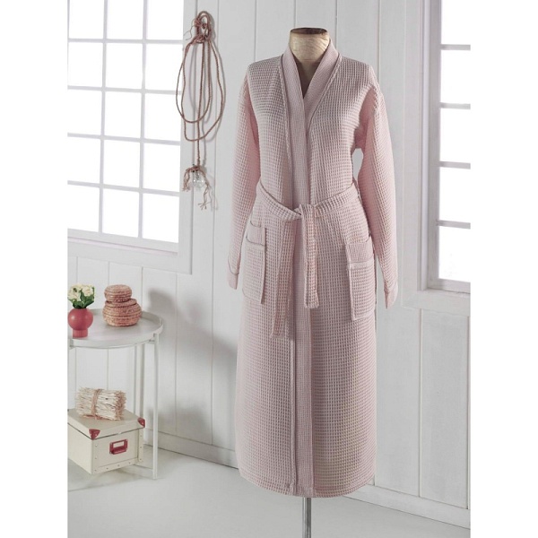 Халат вафельный кимоно Sofi de Marko Neva S персик