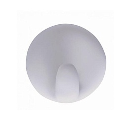 Крючок круглый самоклеящийся 5,7 см Ridder белый