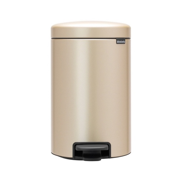 Мусорный бак с педалью 12 л Brabantia NewIcon шампань