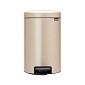 Мусорный бак с педалью 12 л Brabantia NewIcon шампань
