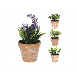 Цветок искусственный в горшке 