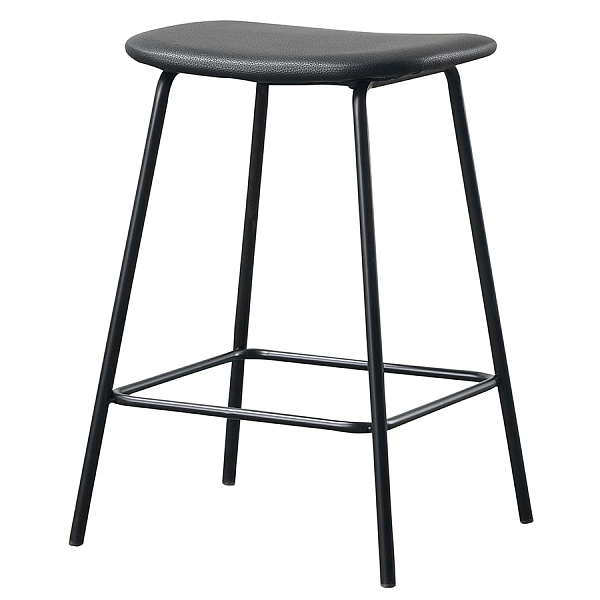 Стул барный randall, черный, экокожа
