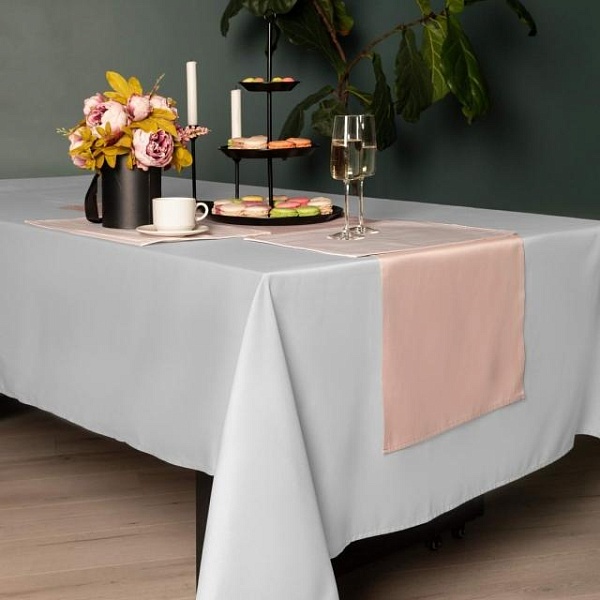 Скатерть круглая 160 см Sofi de Marko Серенити белый