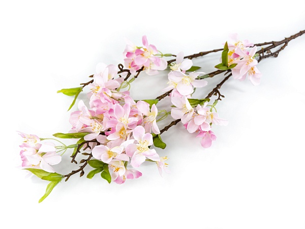 Ветка вишни декоративная 88 см Азалия розовый