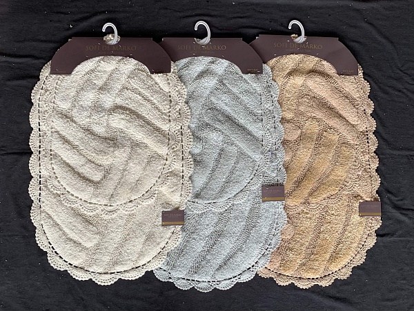 Набор ковриков для ванной Sofi de Marko Nancy 2 шт капучино