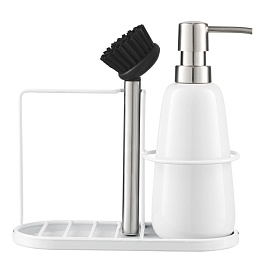 Органайзер с диспенсером для мыла gunvor, 380 мл, белый