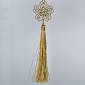 Украшение подвесное Кисточка 20 см Азалия золотое