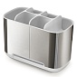 Набор из органайзера для зубных щеток Joseph Joseph EasyStore steel и диспенсера для мыла Presto steel