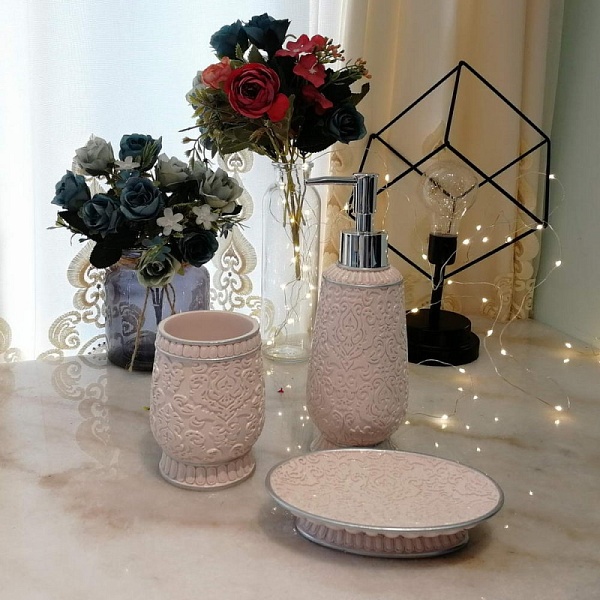 Набор аскессуаров для ванной Sofi de Marko №37 пудра