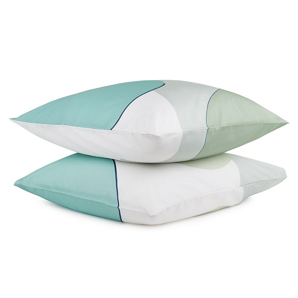 Набор из двух наволочек 70 x 70 см Tkano Freak fruit из сатина с авторским принтом мятный