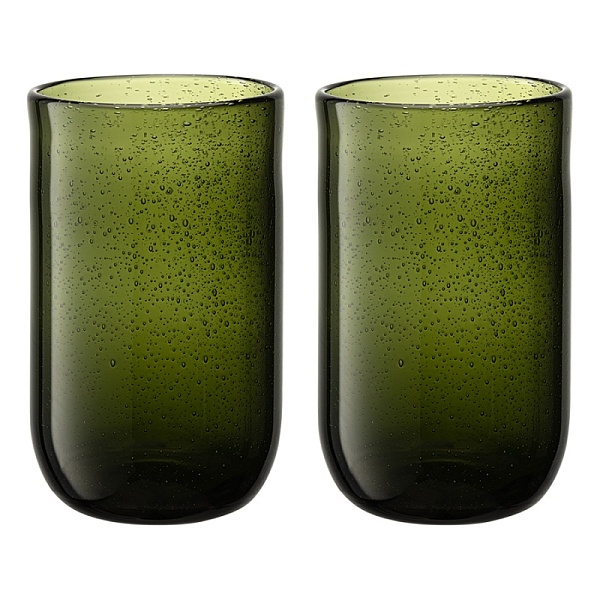 Набор стаканов 2шт 510 мл Flowi темно зеленый