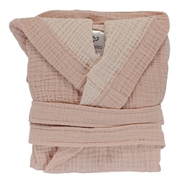 Халат из жатого хлопка 24-36 M Tkano Essential пыльная роза