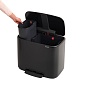 Мусорный бак 11 + 23 л Brabantia Bo Pedal Bin чёрный матовый