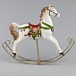 Сувенир Лошадка 25 x 7 x 23 см Азалия белый/красный