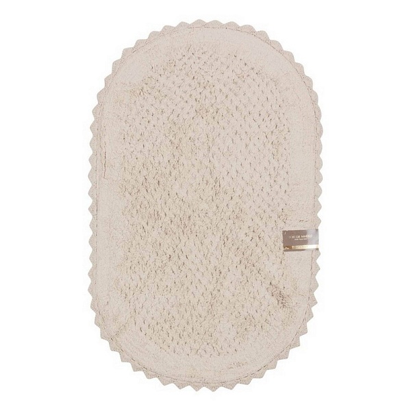 Hanna (белая) Коврик для ванной кружевной 60х100