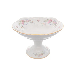 Ваза для фруктов 23 см Bernadotte Дикая роза золото