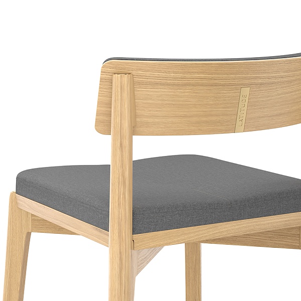 Стул барный aska, рогожка, ясень/серый