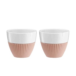 Чайный стакан 230 мл Viva Scandinavia Anytime 2 шт белый-розовый