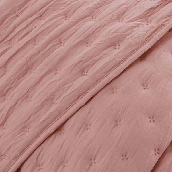 Комплект из покрывала и двух наволочек 230 х 250 см Sofi de Marko Фрау пудровый 