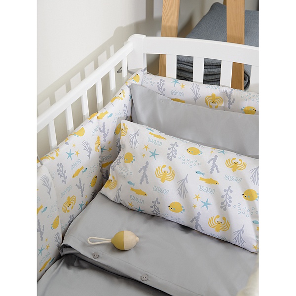 Наволочка из сатина с принтом Oceania World 40 х 60 см Tkano Tiny World