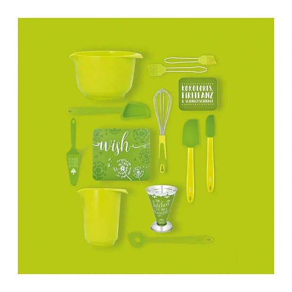 Кисточка 21 см силиконовая, цвет салатовый