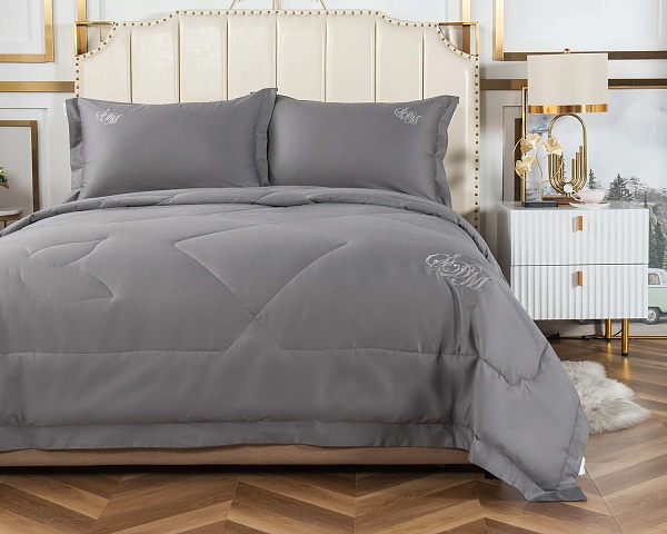 Комплект постельного белья семейный Sofi de Marko Нельсон №13 серый