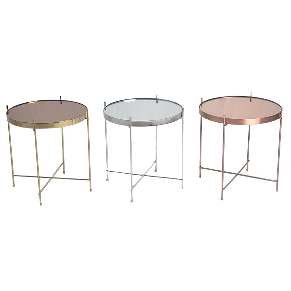 Стол josen, D42,7 см, золотой/медный