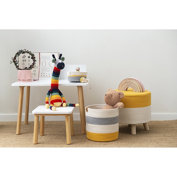 Корзина для хранения 30 х 30 см Bergenson Bjorn Ciary горчичный