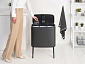 Мусорный бак 3 x 11 л Brabantia Bo Touch Bin тёмно-серый