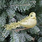 Птица на клипсе 14 см House of Seasons золото