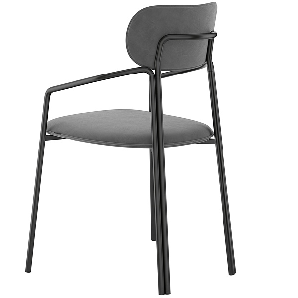 Набор стульев Latitude Ror Round 2 шт чёрный-серый
