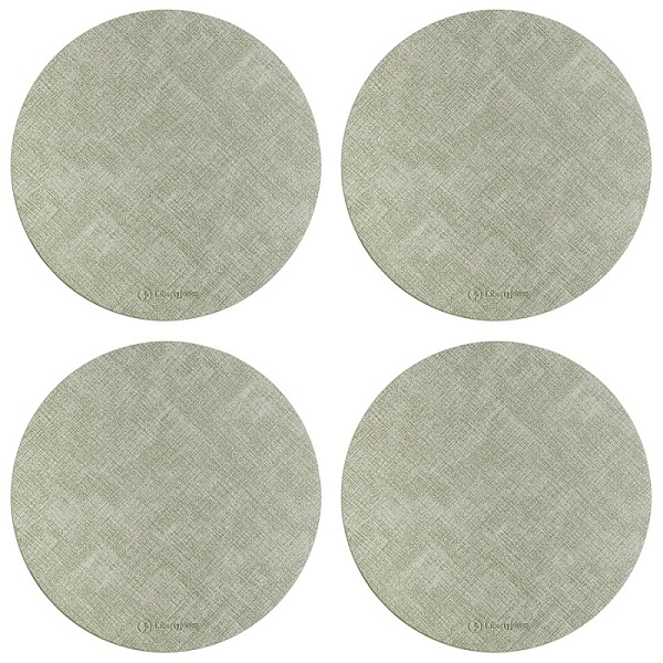 Набор салфеток сервировочных  Ø35 см Leanera мятные