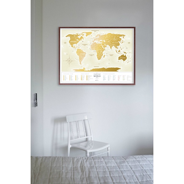 Карта Travel Map Gold World ru